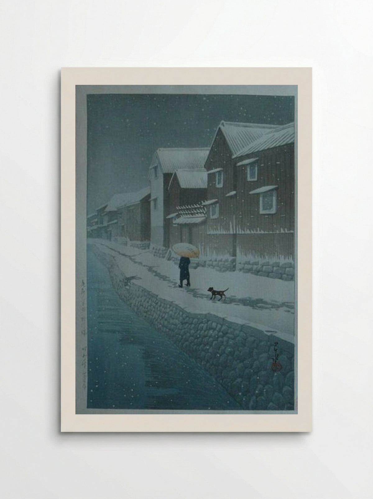 Snow at Shinkawabata - Hasui Kawase - Poster