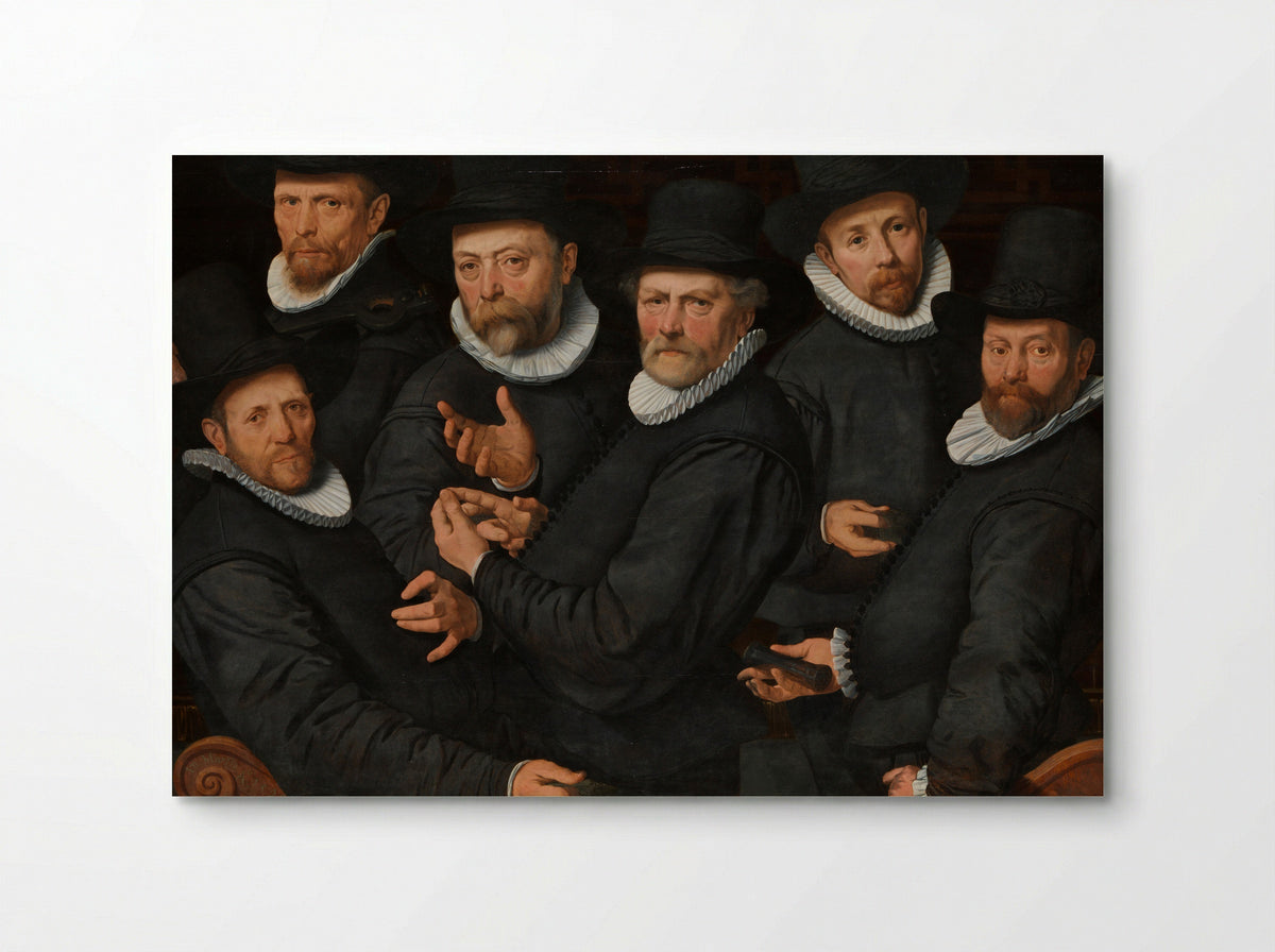 Zes waardijns van de lakenen - Pieter Pietersz. (I) - Poster
