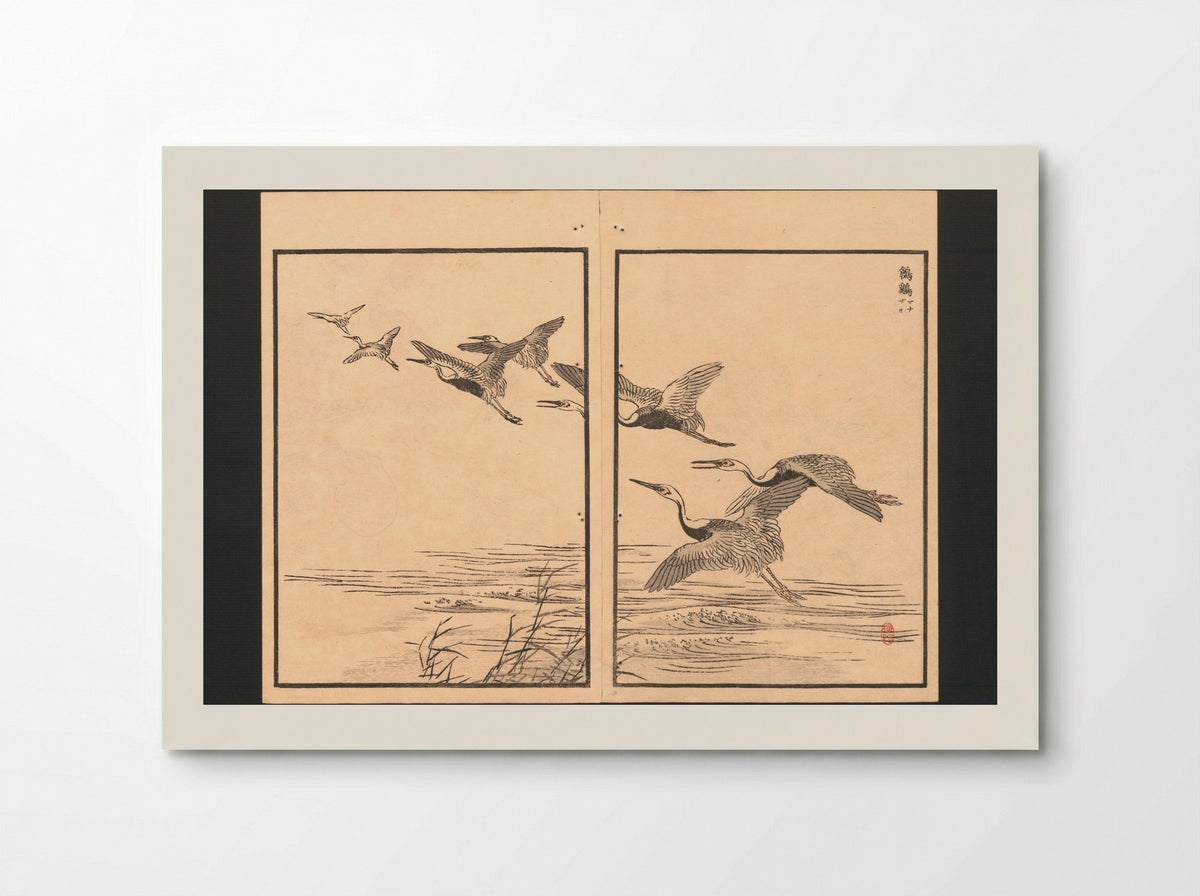 Bairei Picture Album of One Hundred Birds - Kōno Bairei - Poster
