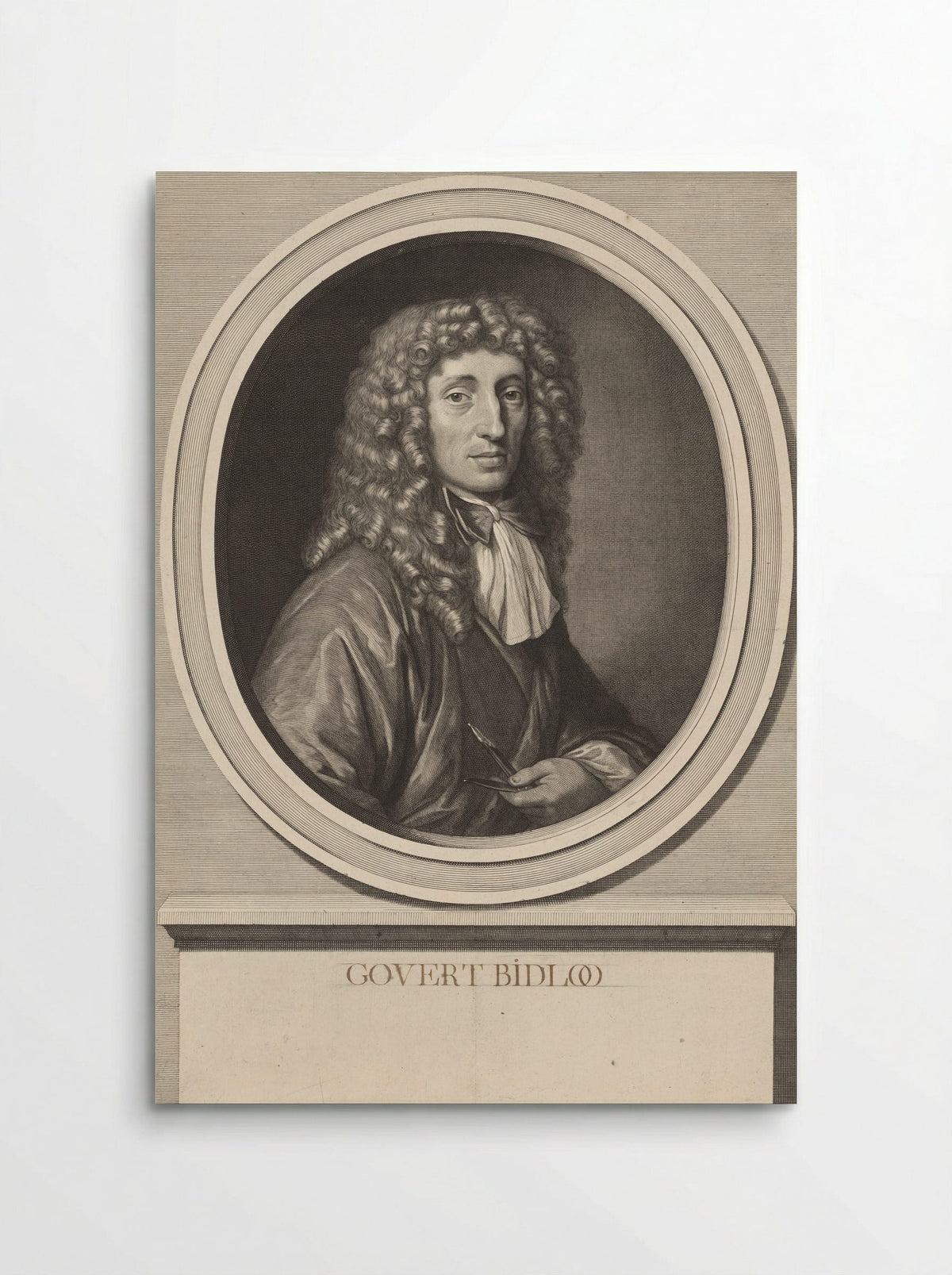 Portret van Goverd Bidloo - Abraham Bloteling - Poster