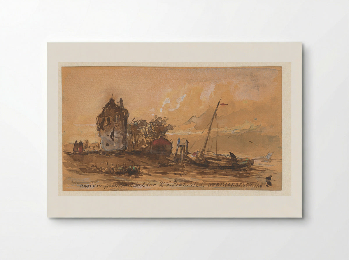 Rivierlandschap - Jan Hendrik Weissenbruch - Poster