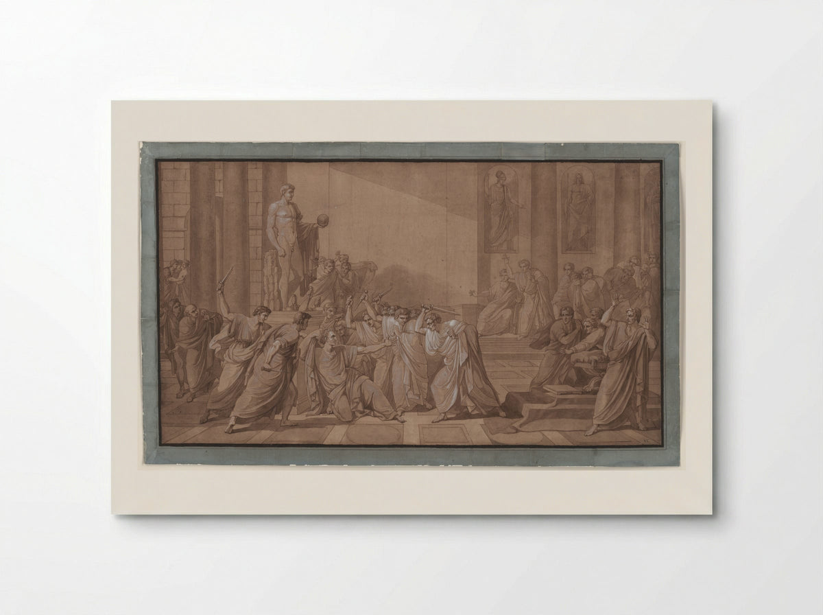 The Death of Julius Caesar - Vincenzo Camuccini - Poster