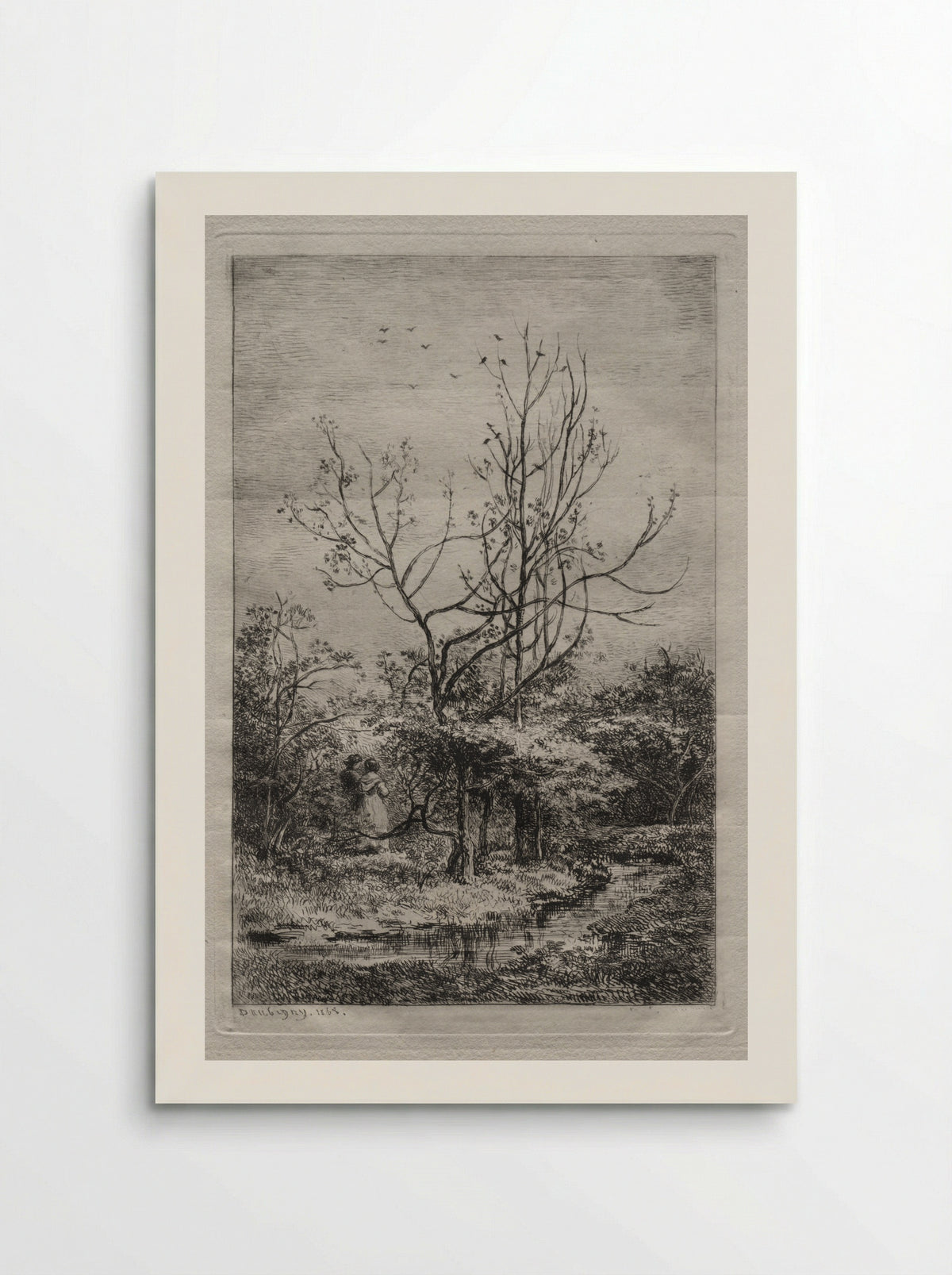 The Orchard - Charles-François Daubigny - Poster