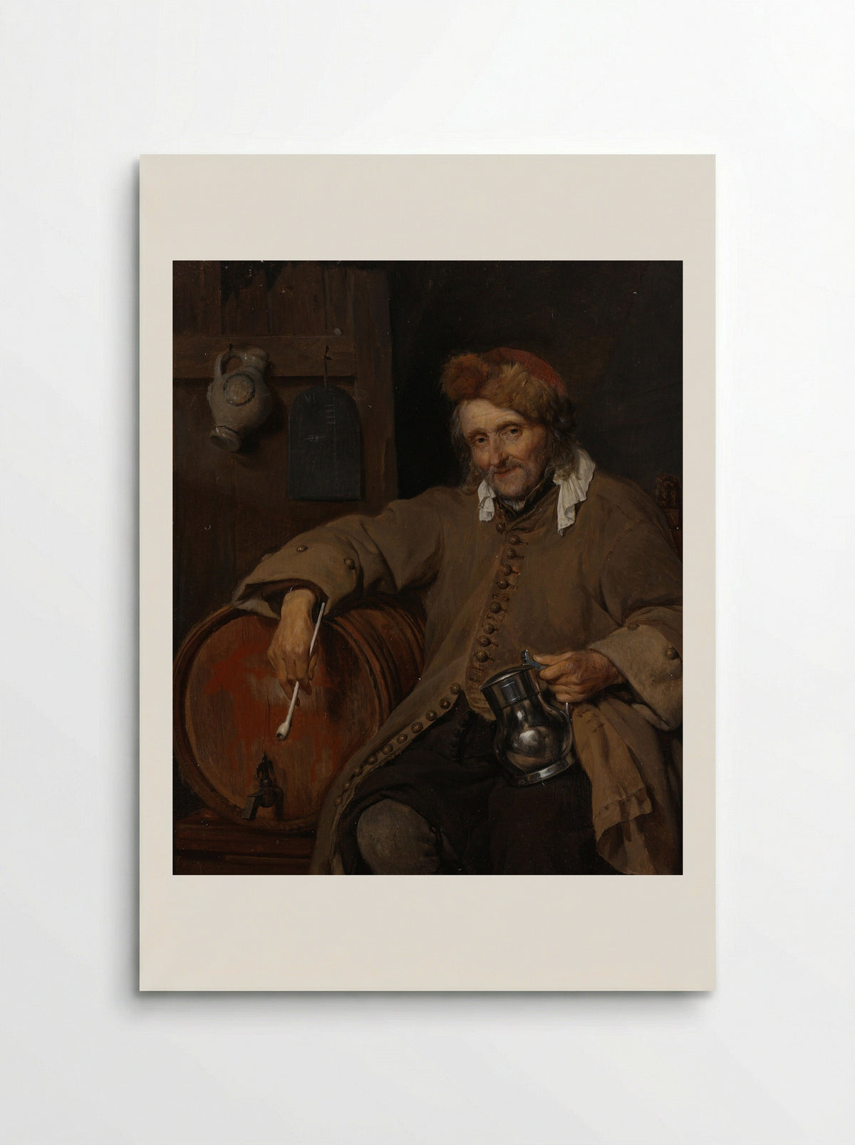 The Old Drinker - Gabriël Metsu - Poster