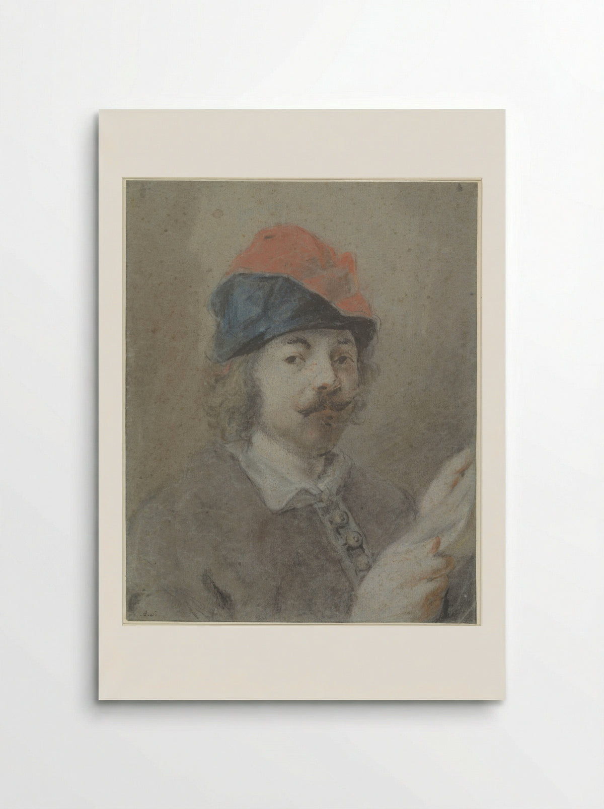 Portret van Jacques Jordaens - Martinus Schouman - Poster