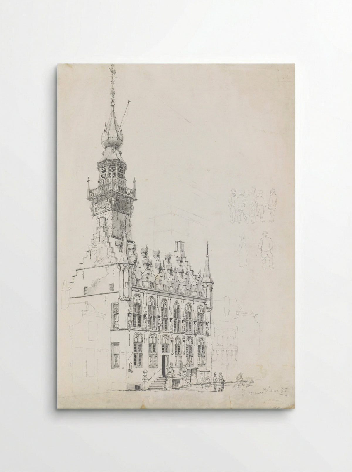 Stadhuis van Veere - Willem de Haas Hemken - Poster