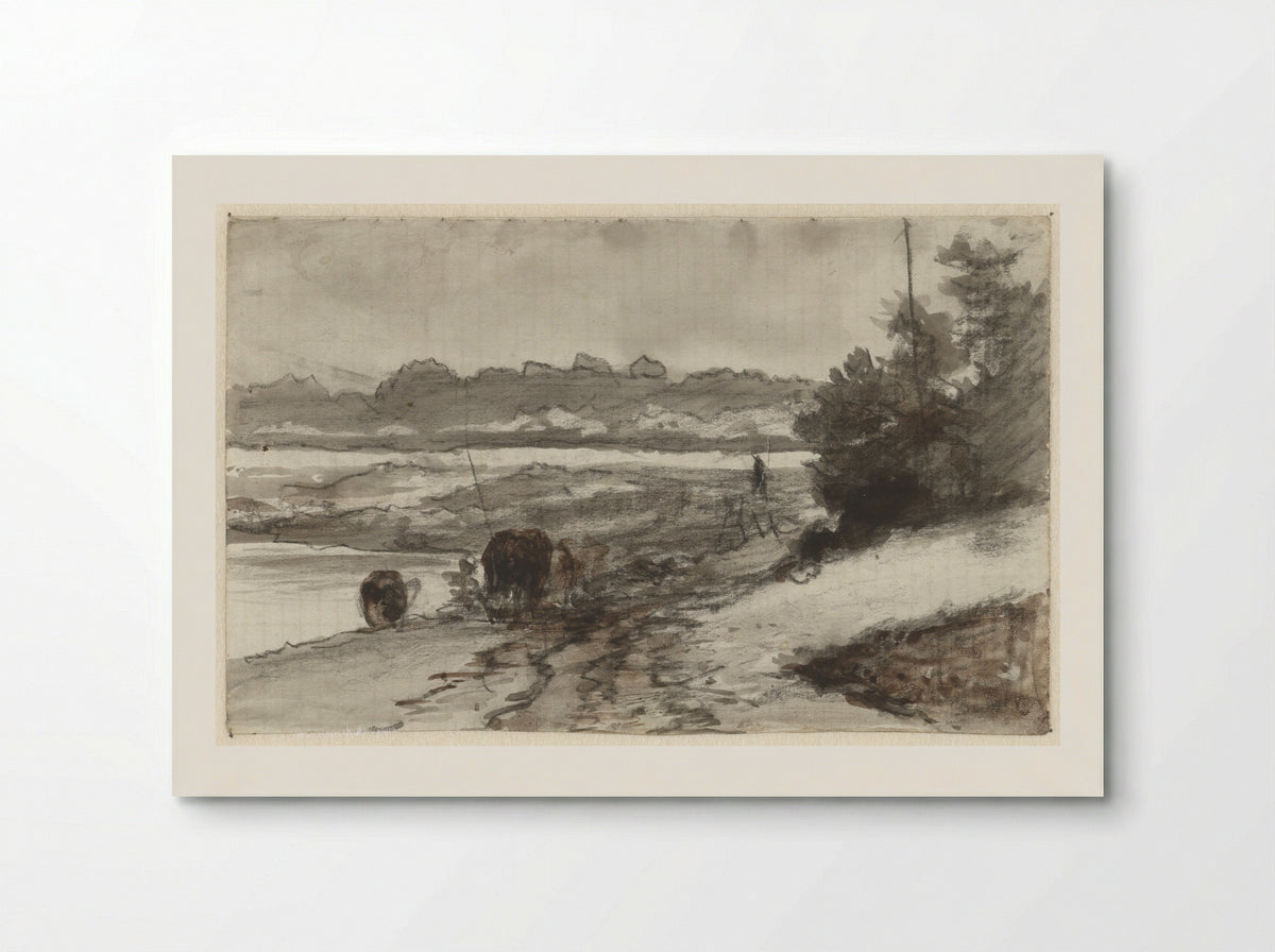 Landschap (Shepherd and Dogs) - Guillaume Anne van der Brugghen - Poster