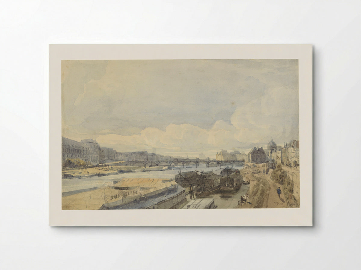 View of the Seine from the Pont des Arts - Thomas Shotter Boys - Poster