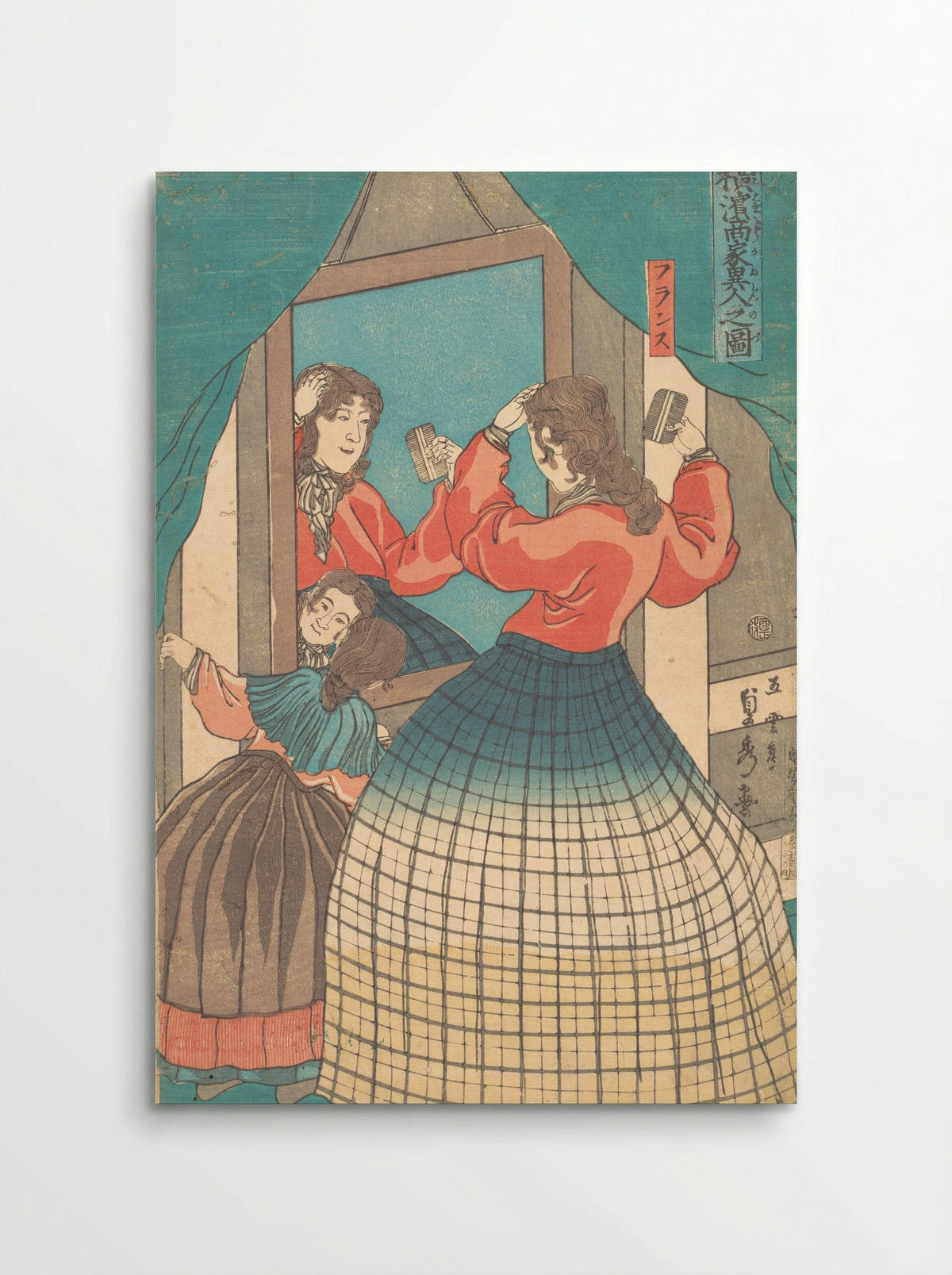 Battle Scene (Triptych Woodblock Print) - Utagawa Sadahide - Poster