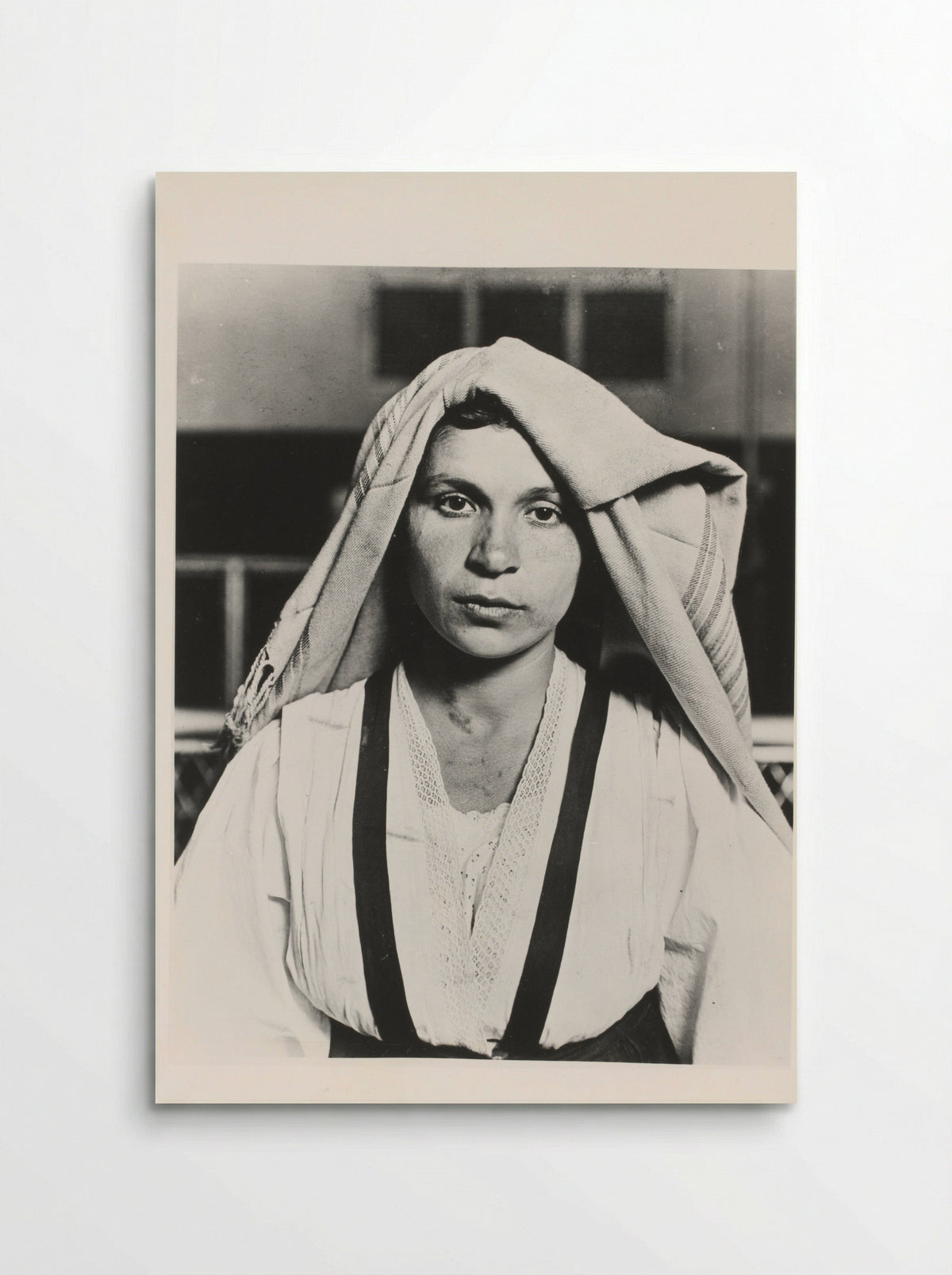 Albanian Woman and Children at Ellis Island - Lewis Wickes Hine - Poster
