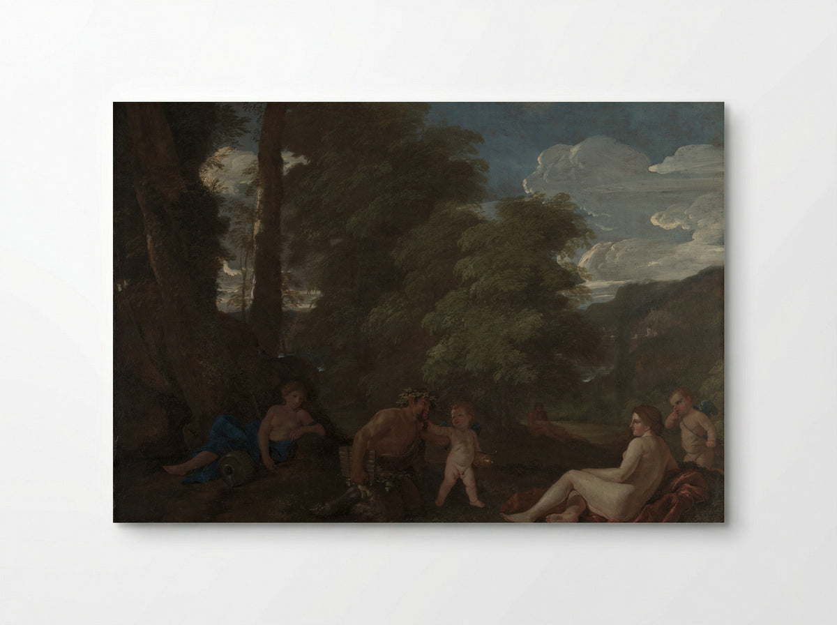 Nymphs and a Satyr (Amor Vincit Omnia) - Nicolas Poussin - Poster