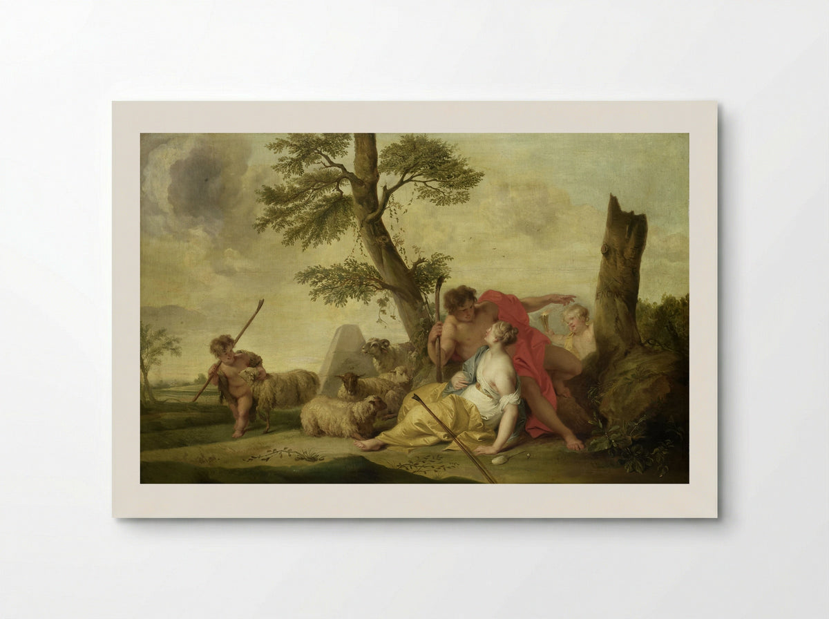 Paris and Oenone - Jacob de Wit - Poster