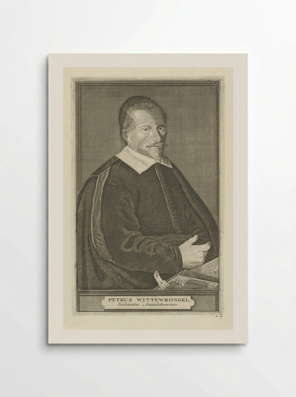 Portret van Petrus Wittewrongel - Harmen de Mayer - Poster