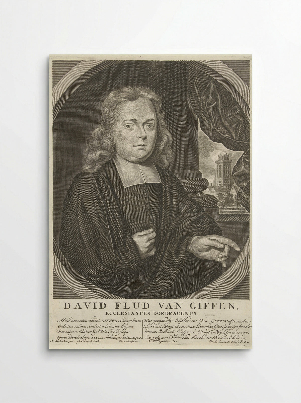 Portrait of David Flud van Giffen - Jan Luyken - Poster
