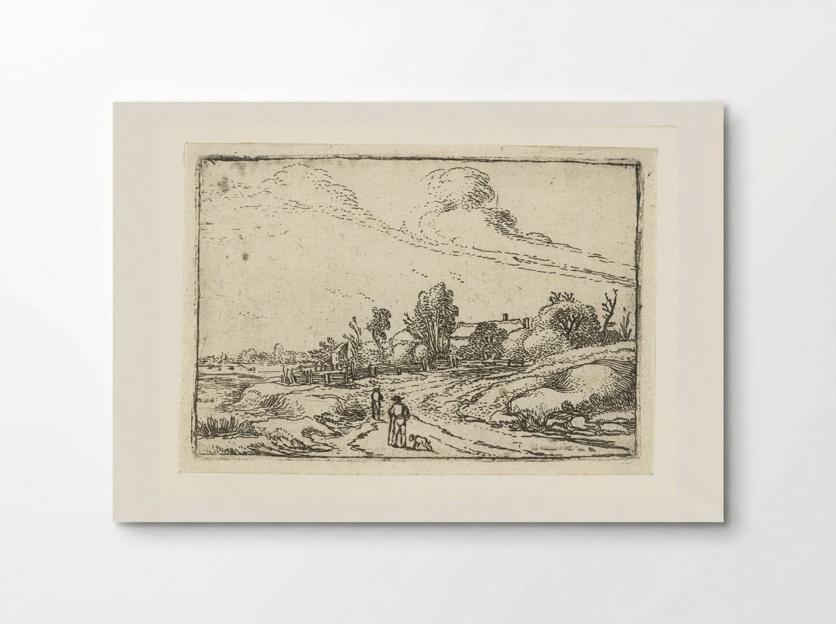 Pad langs een boerderij - Esaias van de Velde - Poster