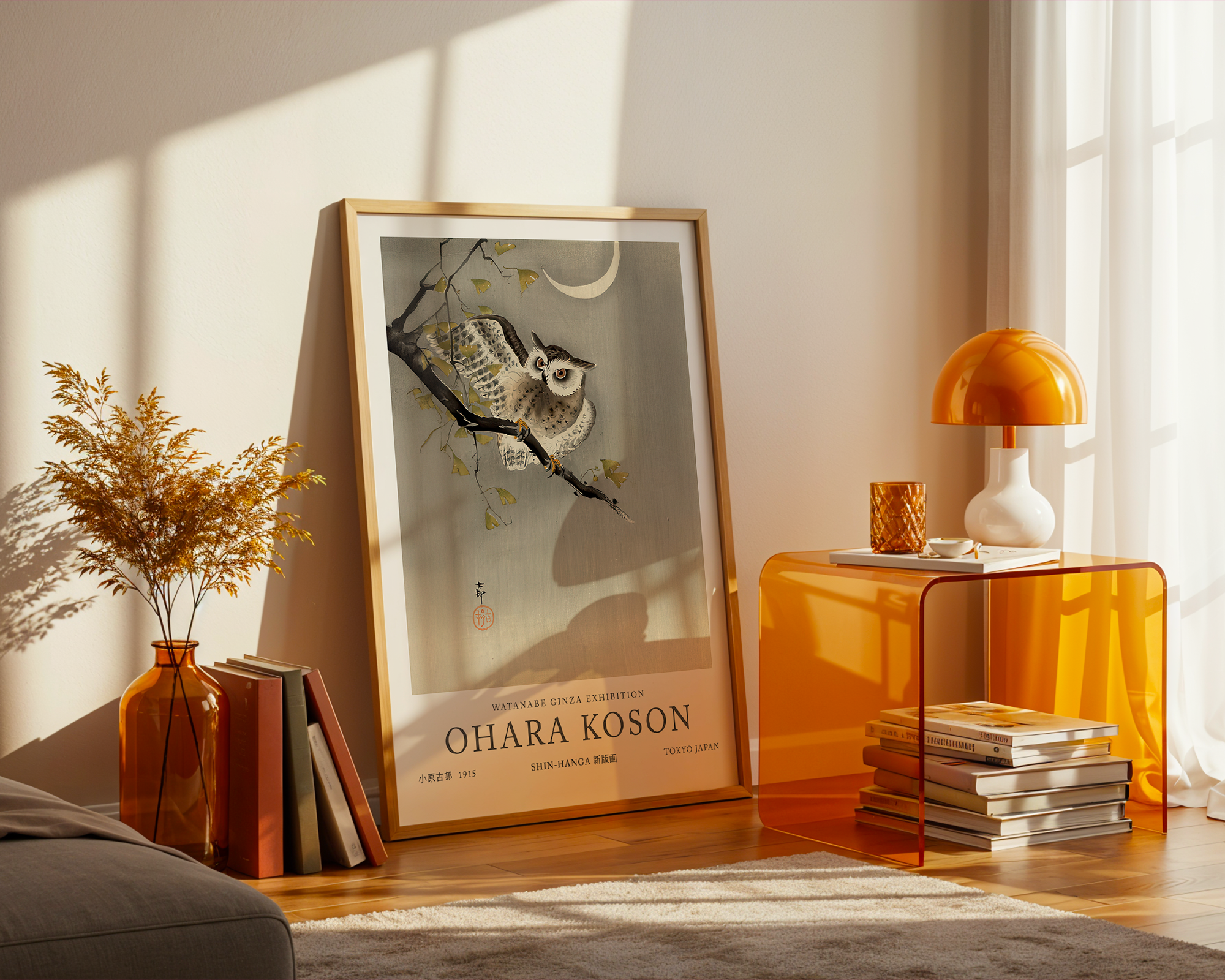 scops-owl-under-crescent-moon-ohara-koson mockup