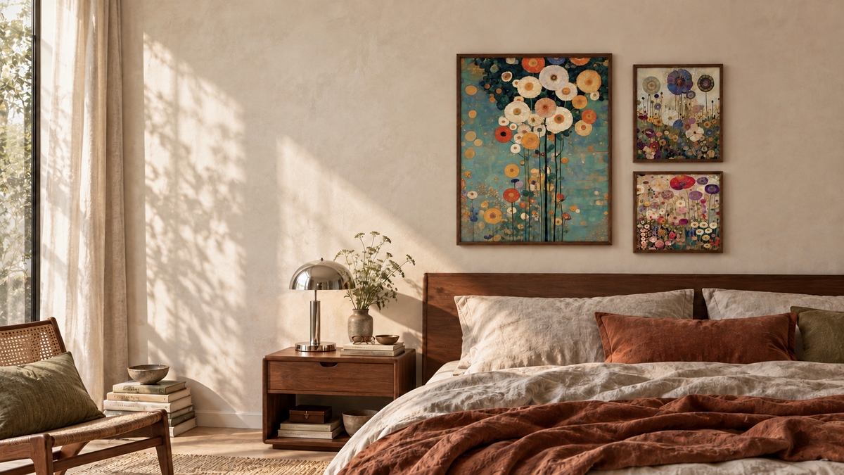 Gustav Klimt - linen bedroom