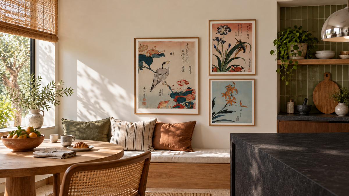 Hokusai - modernist breakfast nook
