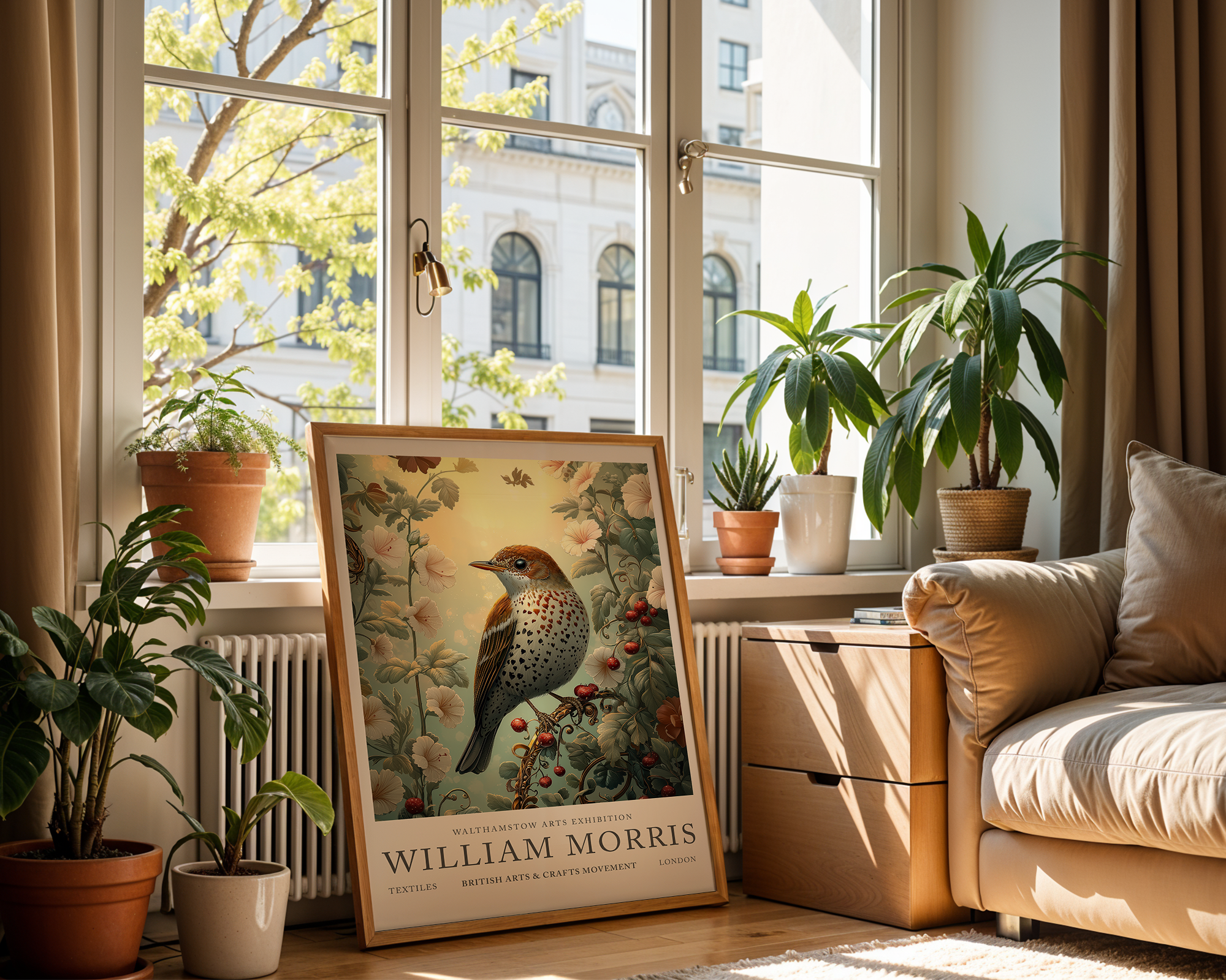 song-thrush-whisper-william-morris mockup