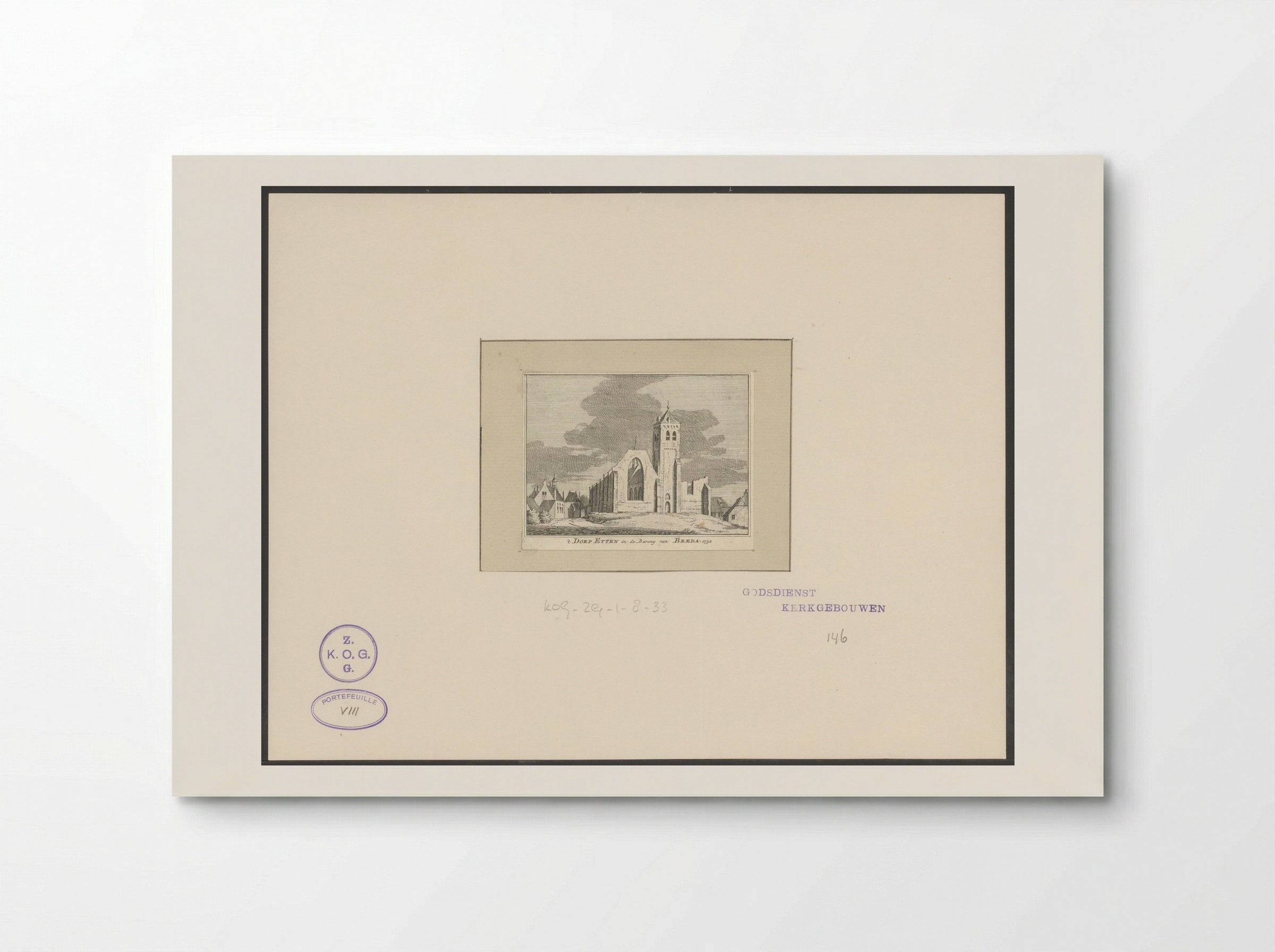 't Dorp Etten in de Barony van Breda - Hendrik Spilman - Poster