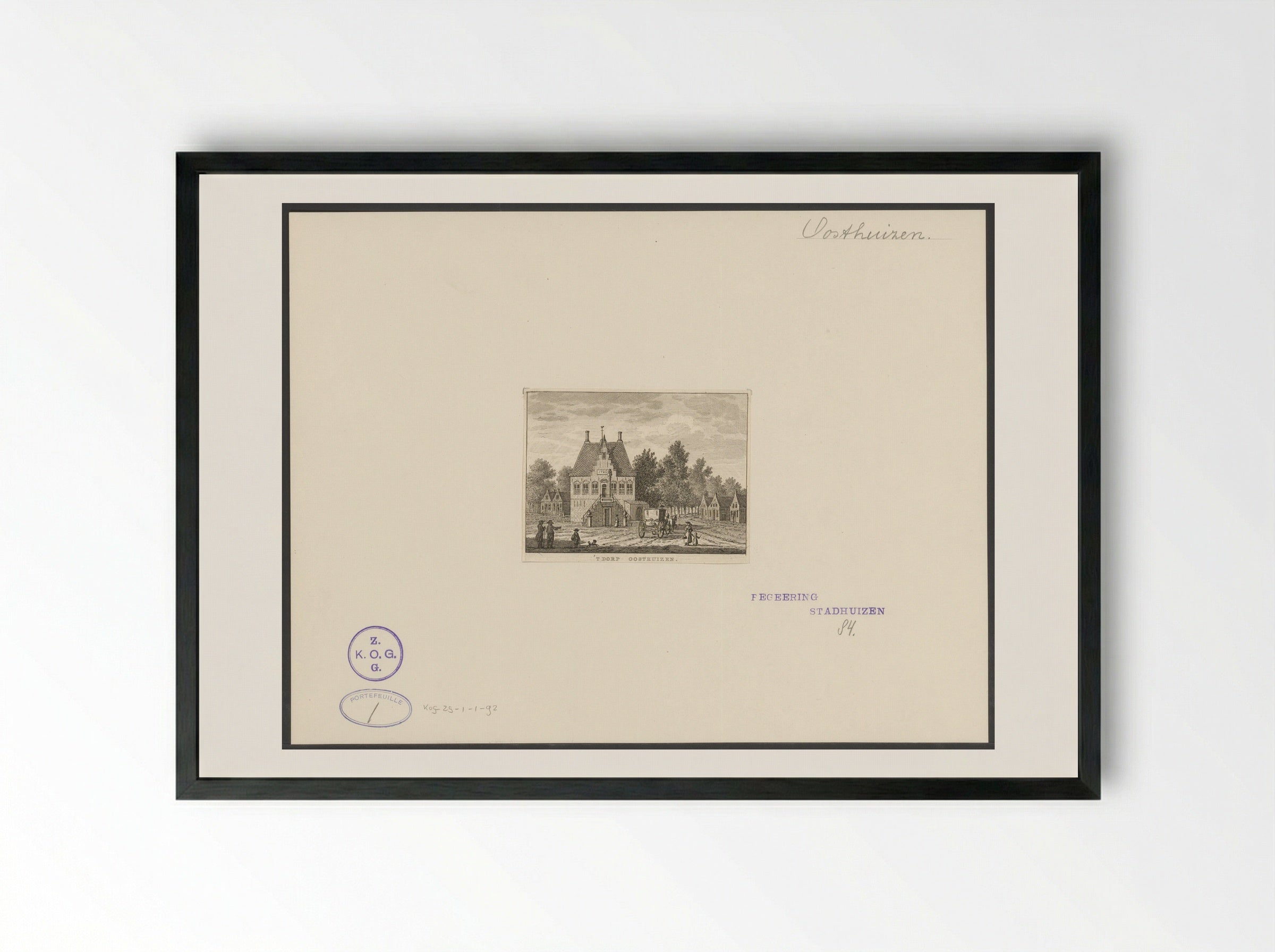 't Dorp Oosthuizen - Carel Frederik Bendorp (I) - Framed Print Black