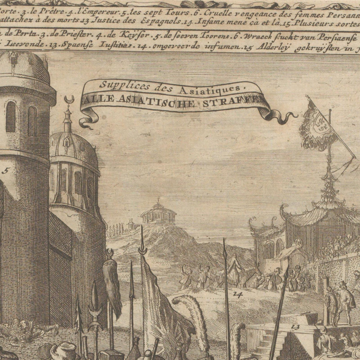 Aziatische straffen - Romeyn de Hooghe - Artwork detail