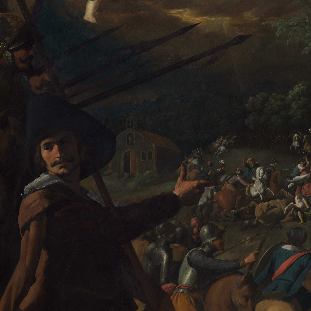 Battle between Christians and Muslims at El Sotillo - Francisco de Zurbarán - Artwork detail