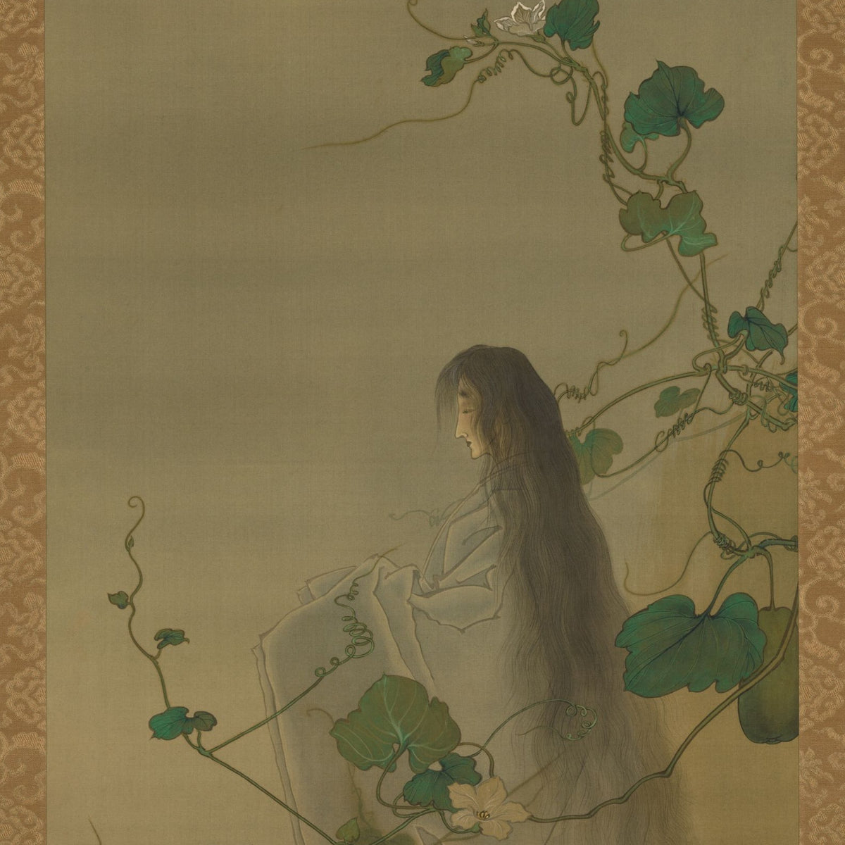 The Lady of the Evening Faces - Tsukioka Yoshitoshi - Artwork detail