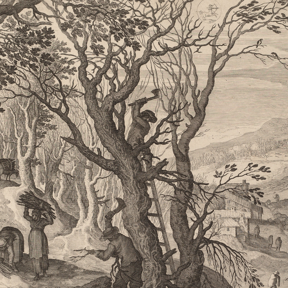November and December - Aegidius Sadeler II - Artwork detail