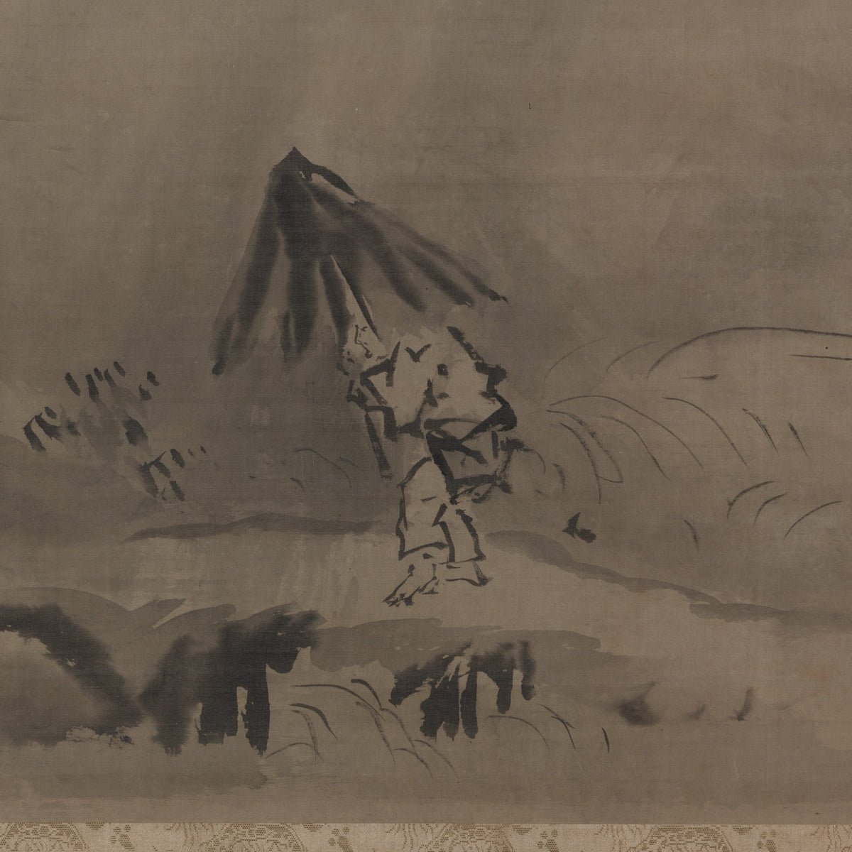 Evening Shower - Kano Tan’yū - Artwork detail