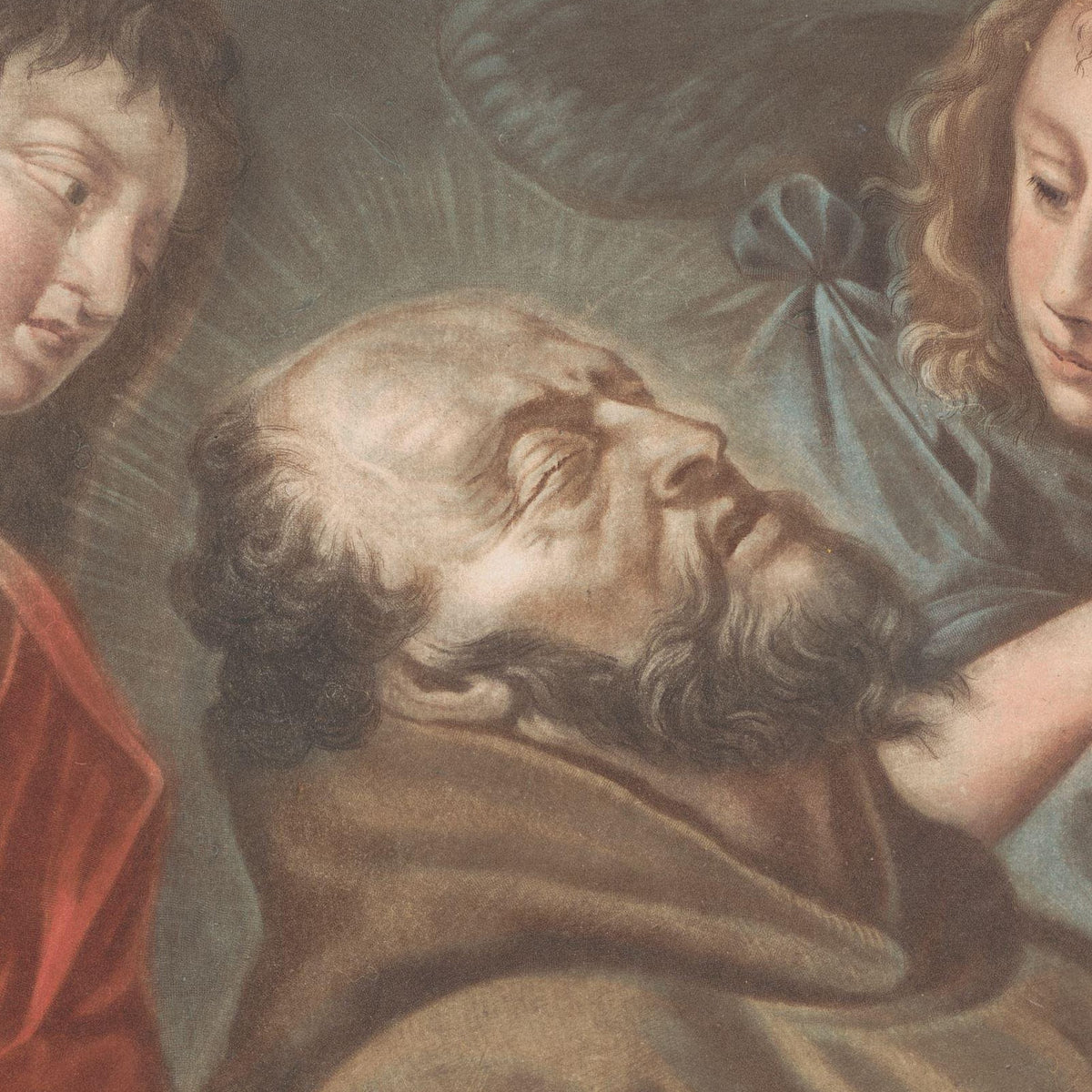 Dood van de heilige Franciscus - Edouard Gautier d'Agoty - Artwork detail