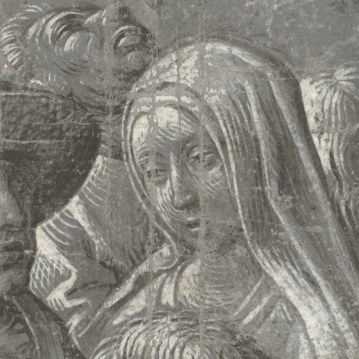 Studies van hoofden van mannen, vrouwen en kinderen - Meester van de Dood van Absalom - Artwork detail