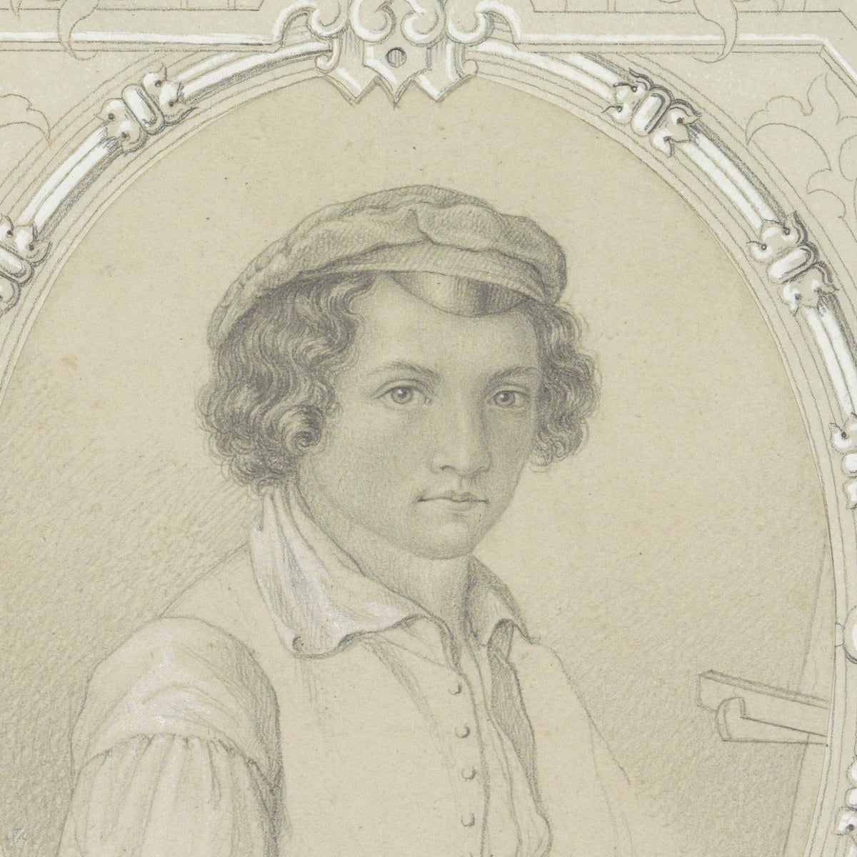 Portret van A. Straub - Wilhelm Suter - Artwork detail