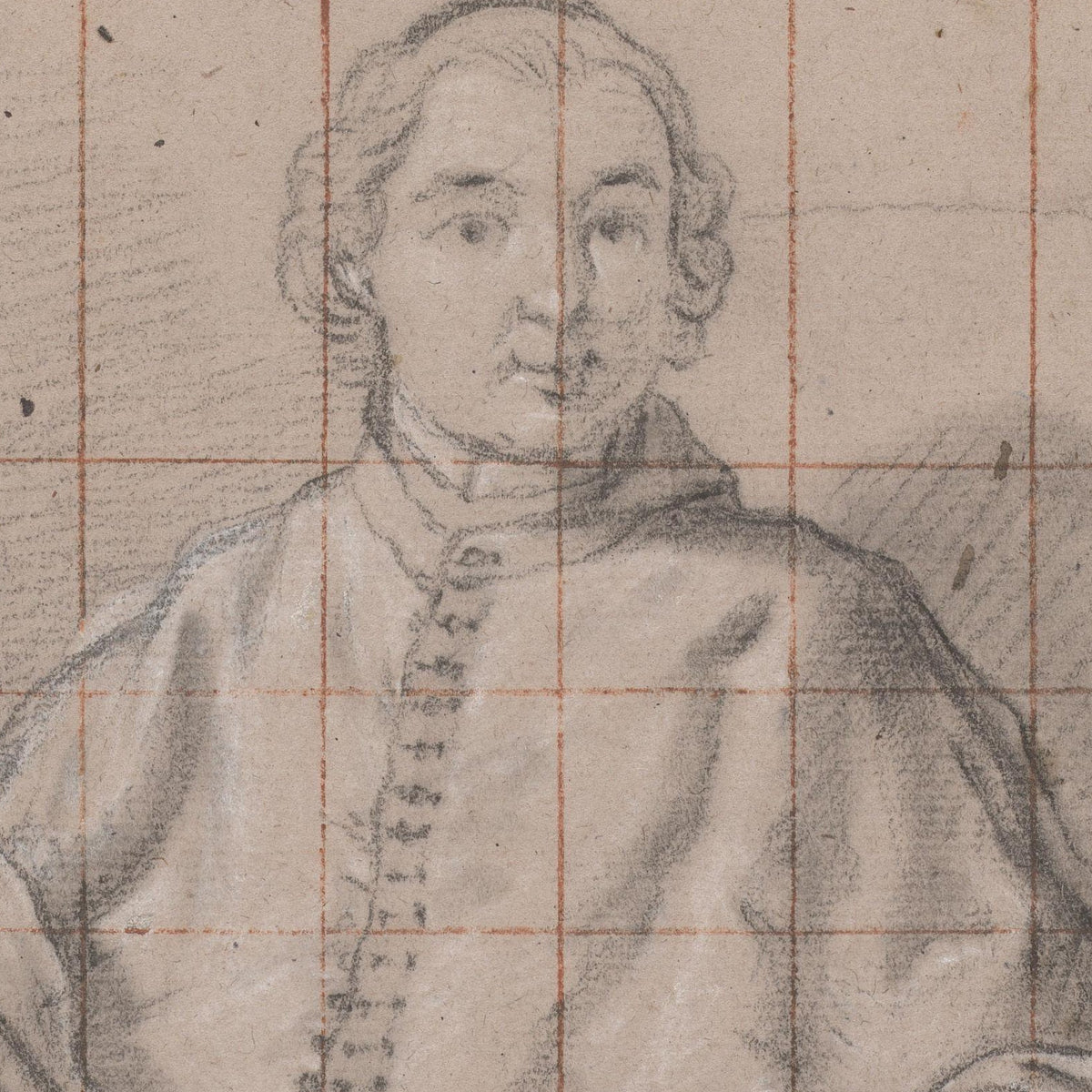 Portrait of a Seated Clergyman - Jan Anton Garemyn - Artwork detail