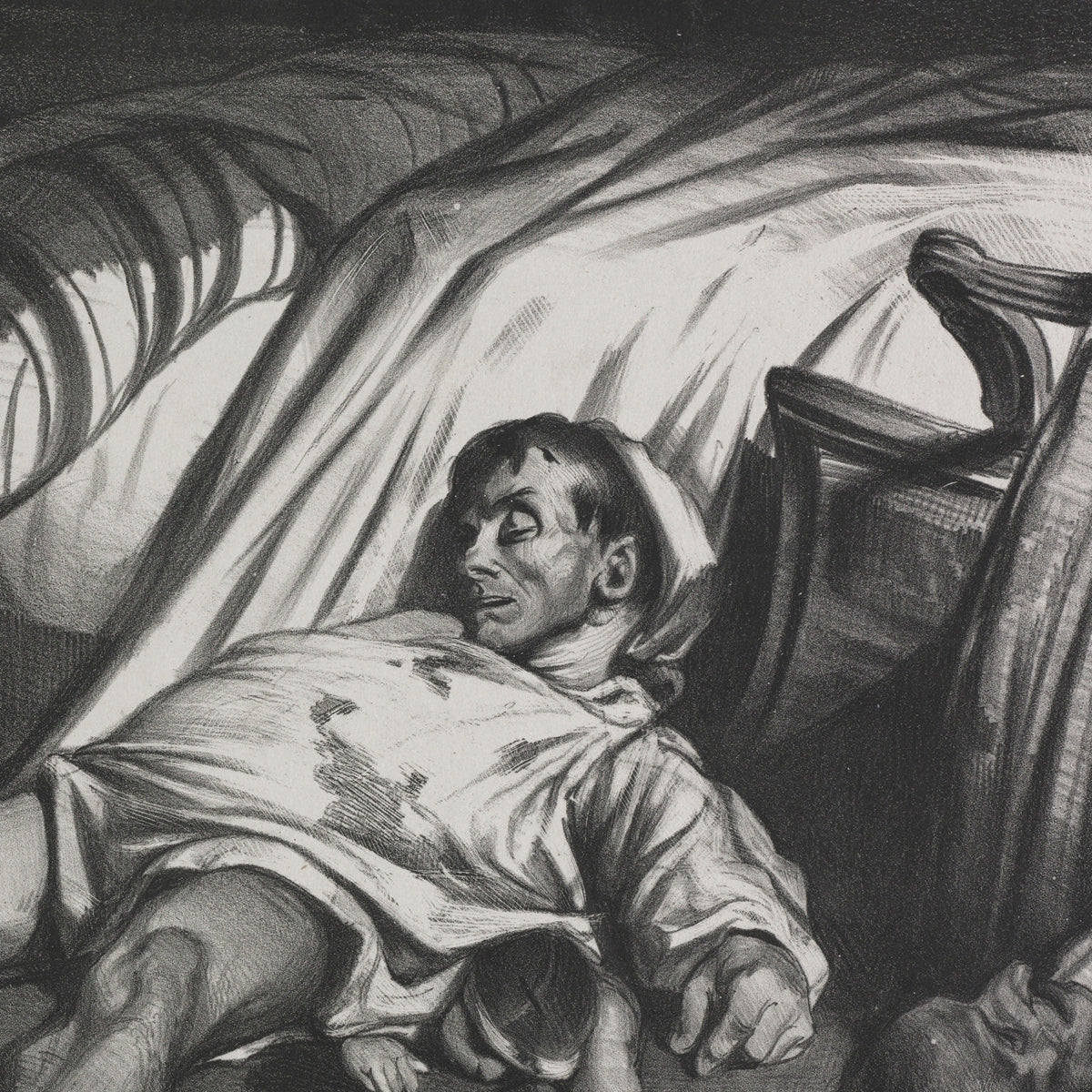 Rue Transnonain, le 15 avril 1834 - Honoré Daumier - Artwork detail