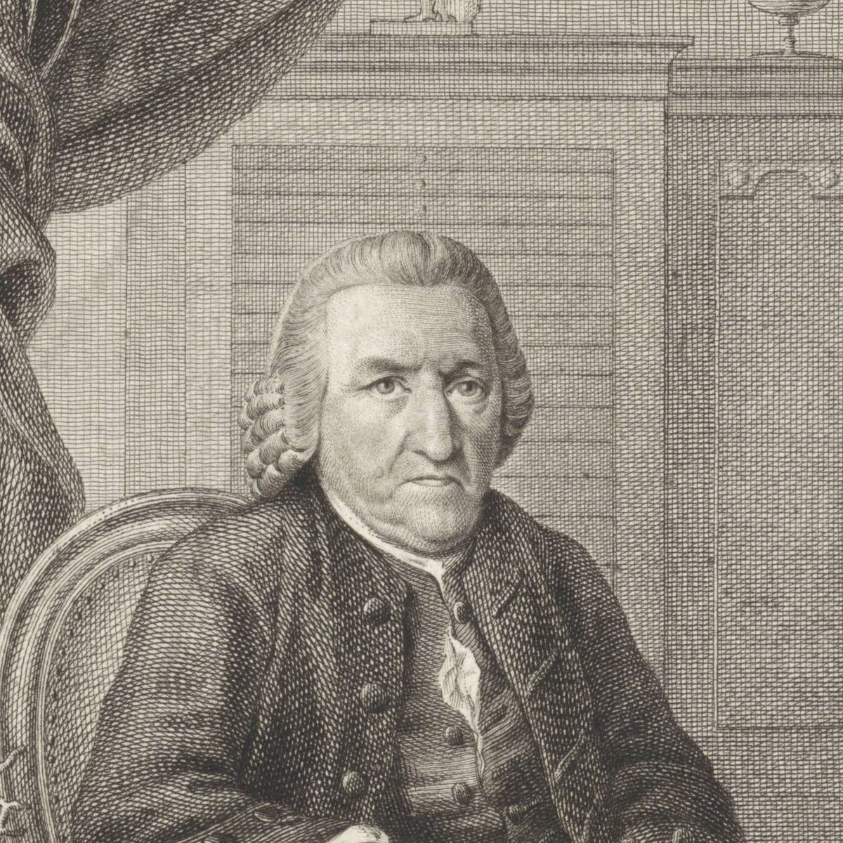 Portret van Joan Coenraad Brandt - Reinier Vinkeles (I) - Artwork detail