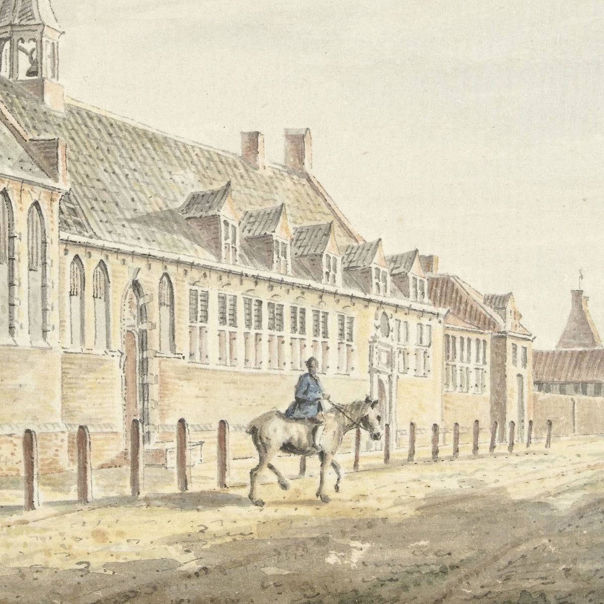 Het Jobs-gasthuis te Utrecht - Jacobus Versteegen - Artwork detail