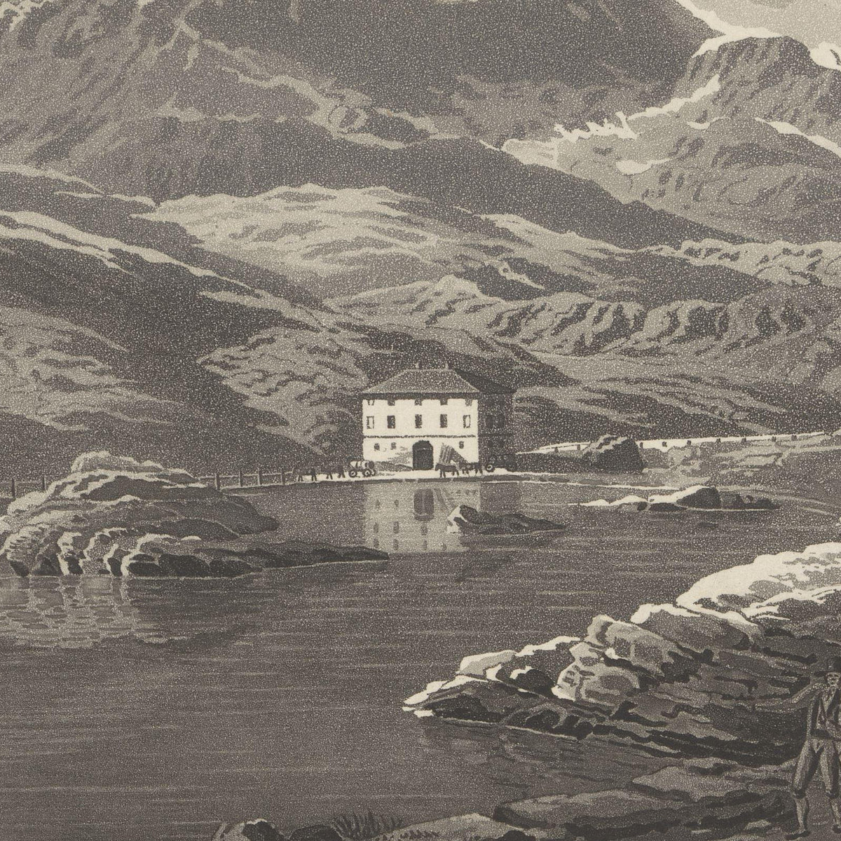 Gezicht op de San Bernardinopas - Johann Jakob Meyer - Artwork detail