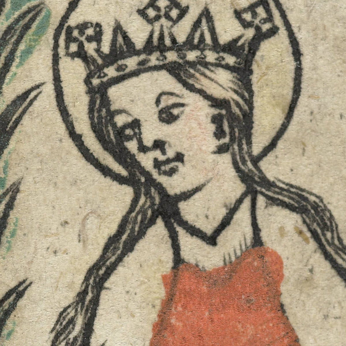 Heilige Agnes - Meester van de Olijfberg uit de Verzameling Dutuit - Artwork detail