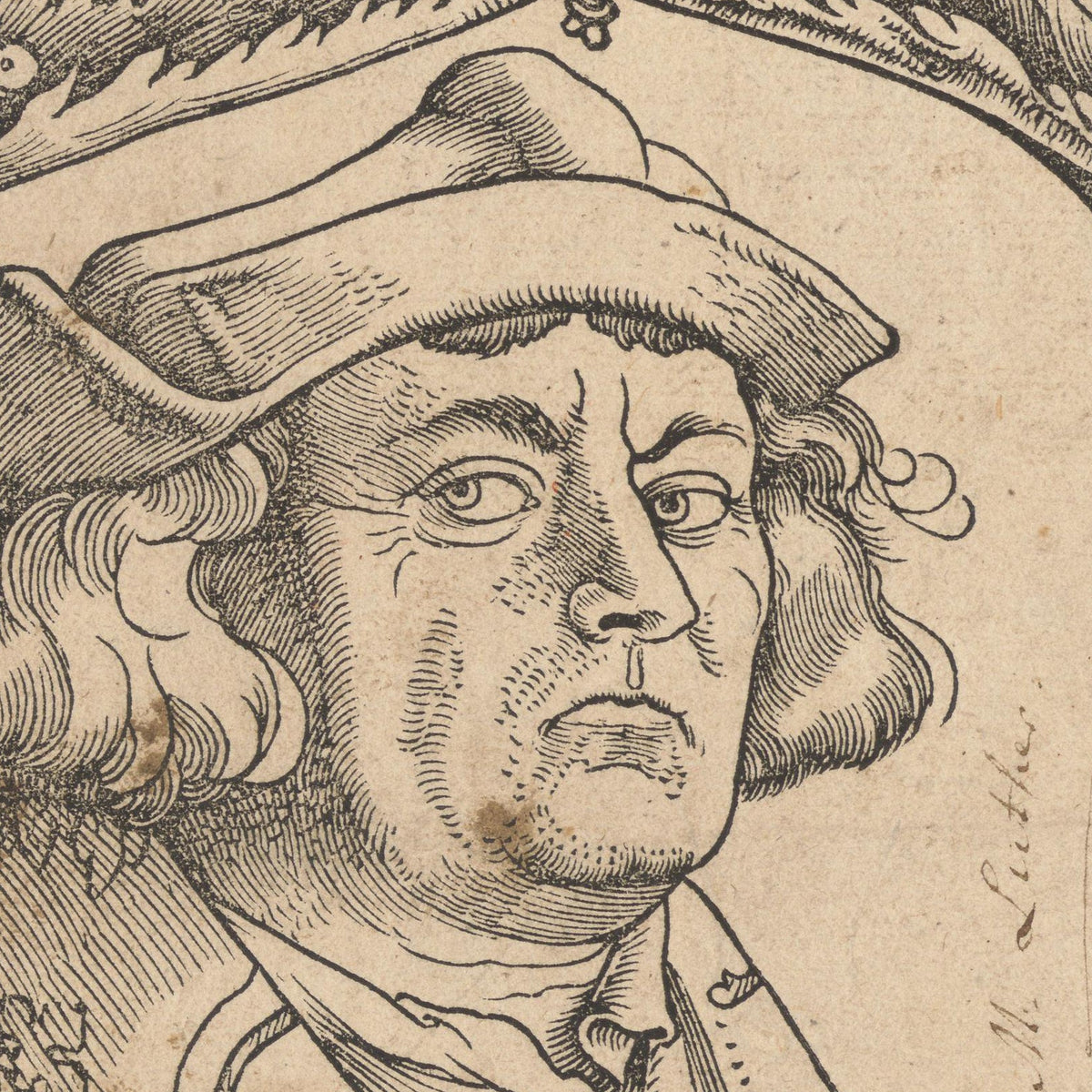 Portret van Johannes Indagine - Hans Baldung Grien - Artwork detail