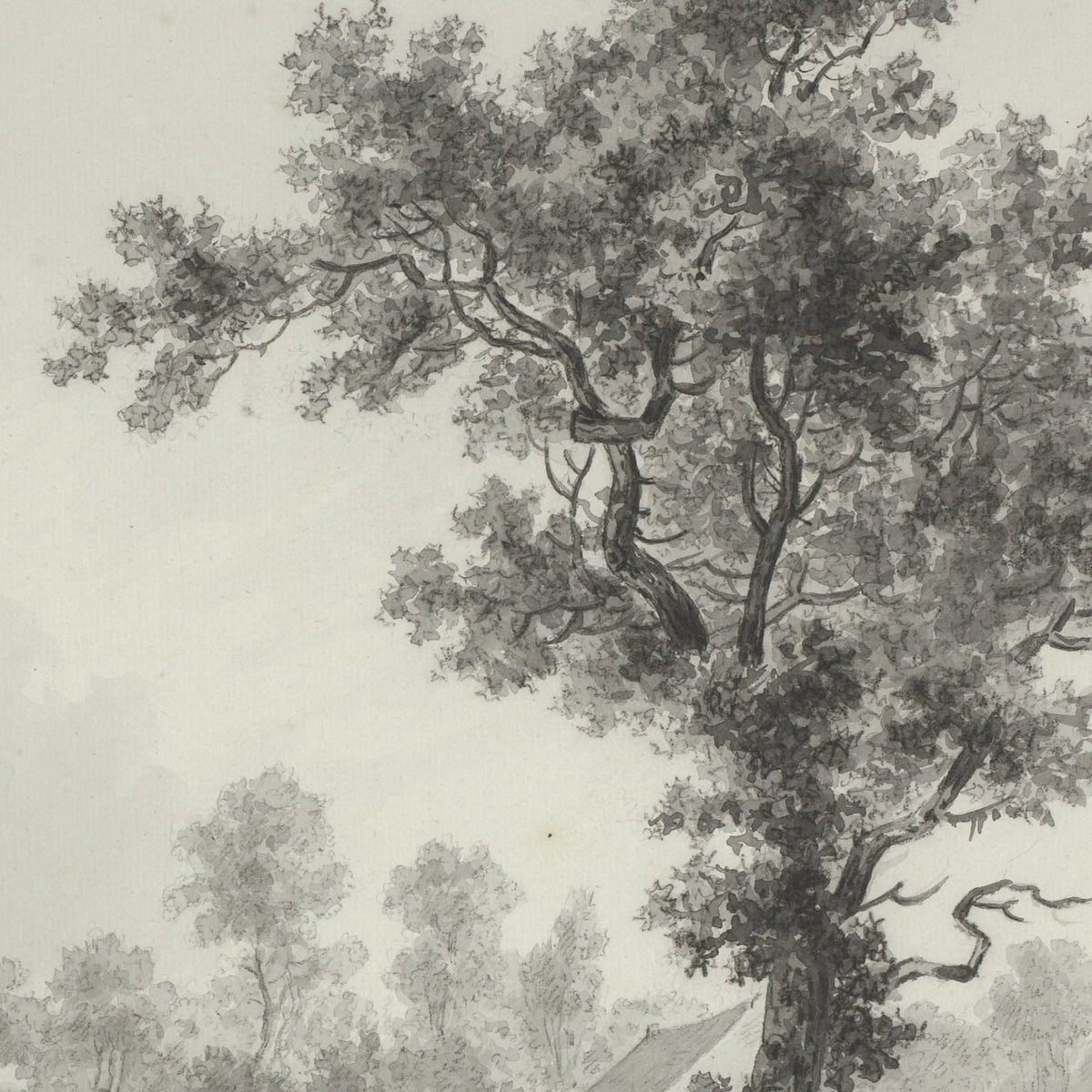 Landschap met een watermolen aan een beek - Henricus Josephus Antonissen - Artwork detail