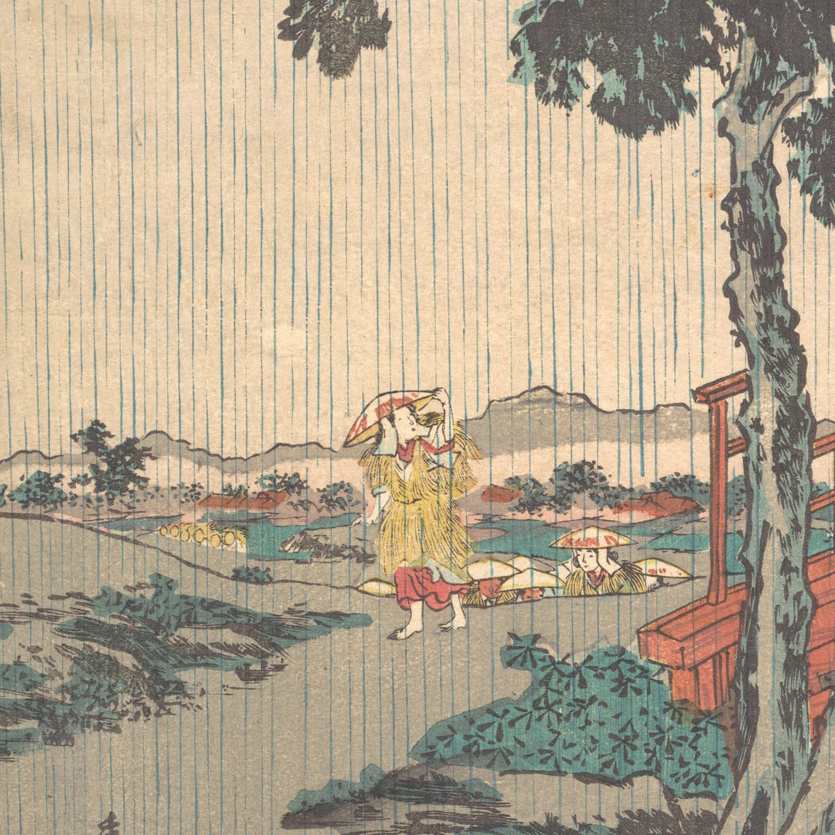 Rain of the Fifth Month (Samidare) - Utagawa Kunisada - Artwork detail