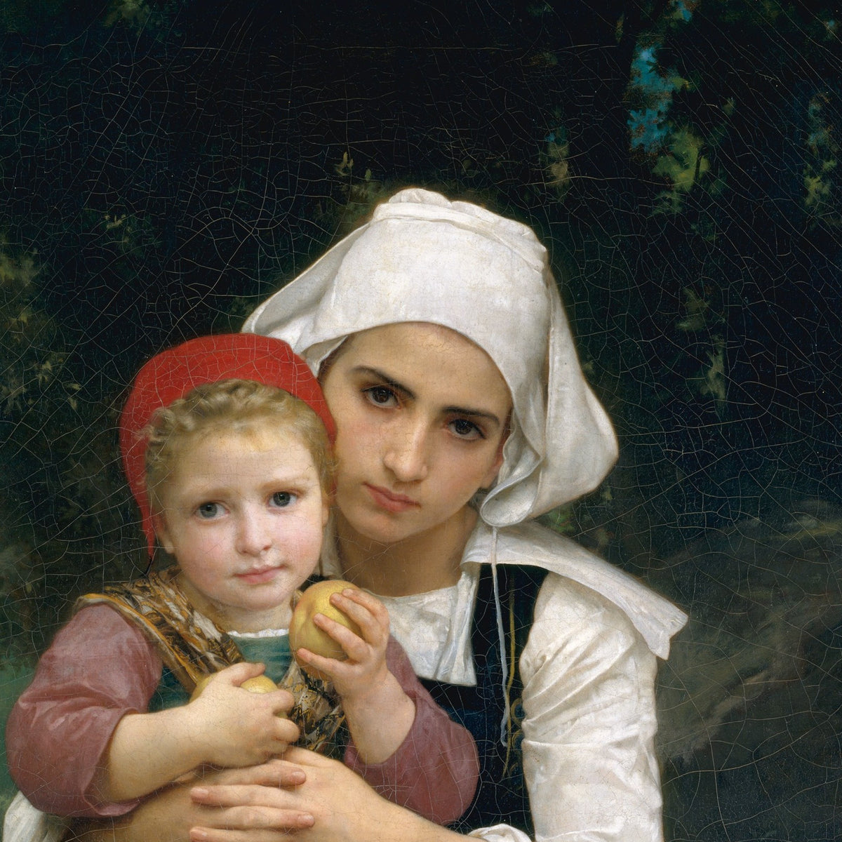 Breton Brother and Sister - William-Adolphe Bouguereau - Artwork detail