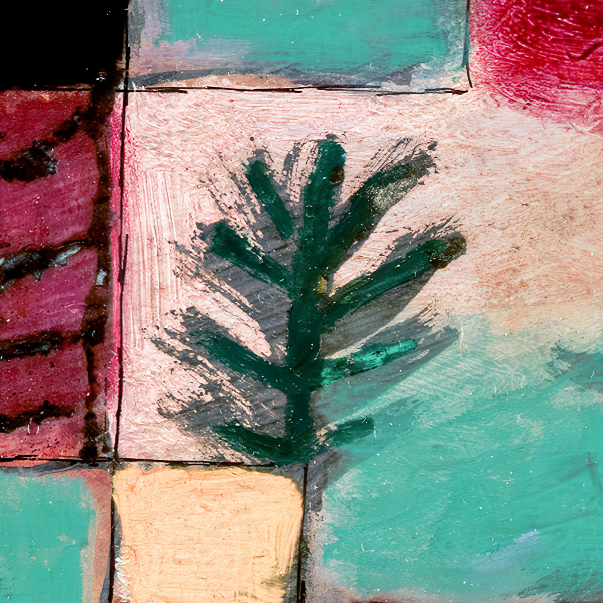 Red, Green and Violet-Yellow Rhythms - Paul Klee - Artwork detail