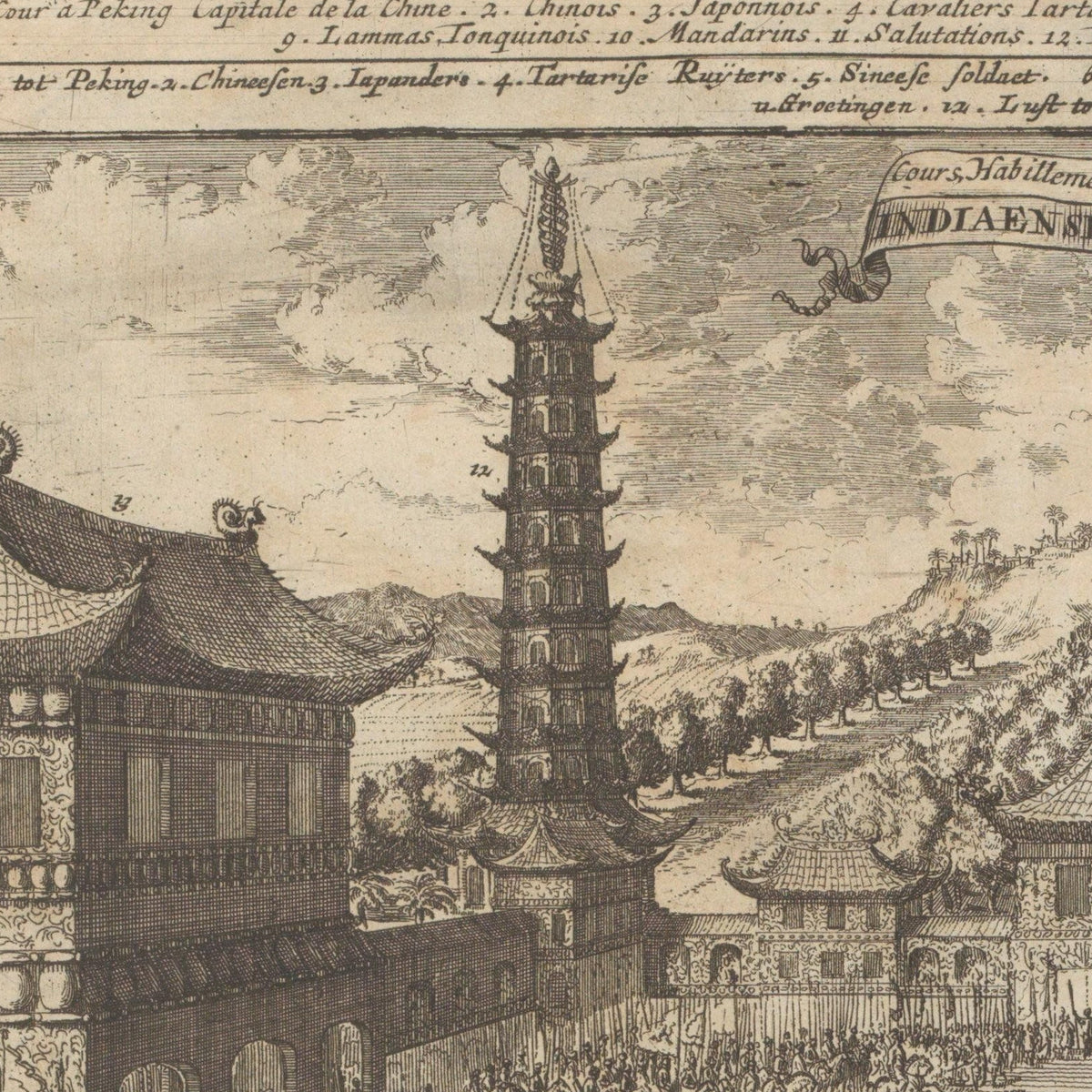 Hof in Peking - Romeyn de Hooghe - Artwork detail