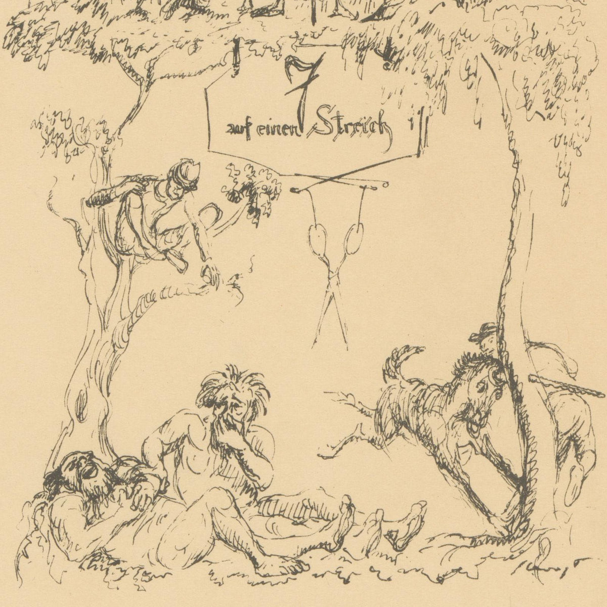 Zeven in één klap - Max Slevogt - Artwork detail