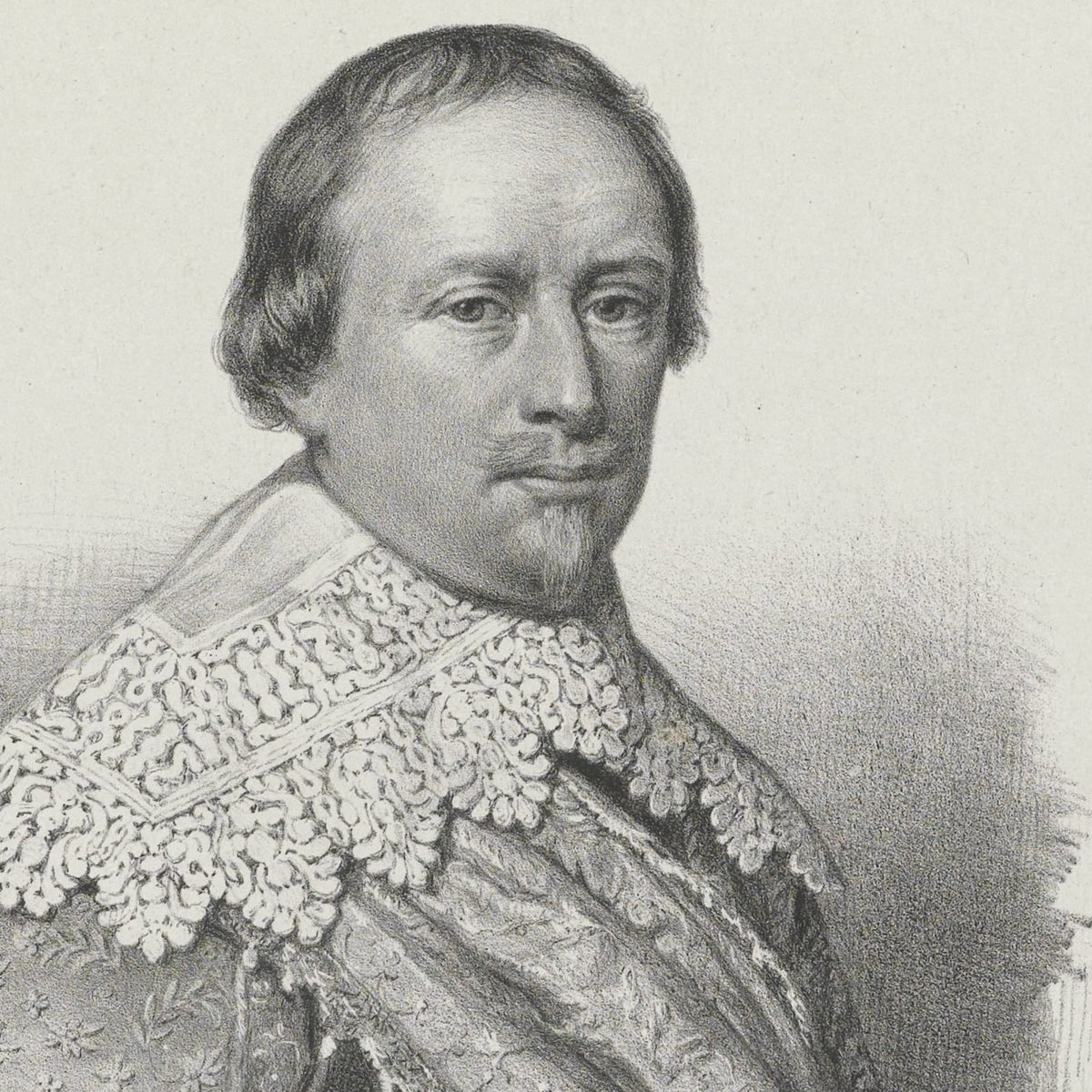 Portret van Justinus, graaf van Nassau - Antonie Johannes Groeneveldt - Artwork detail