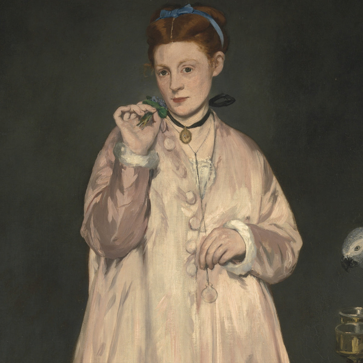 Young Lady in 1866 - Edouard Manet - Artwork detail