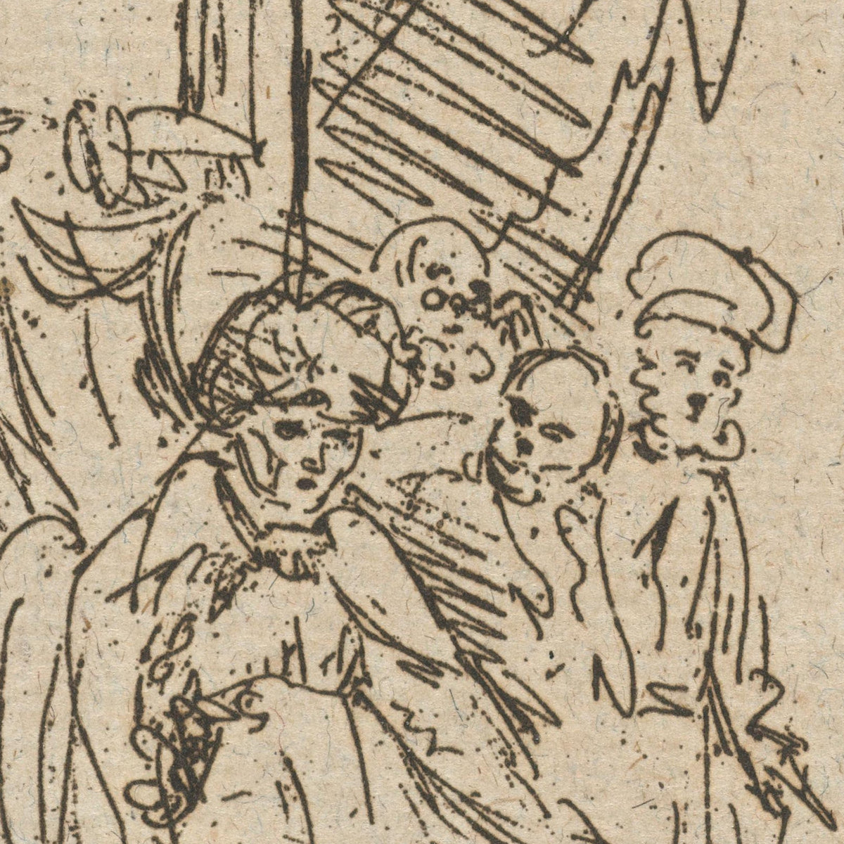 Knielende man voor een vorst - Jean Zacherie Mazel - Artwork detail
