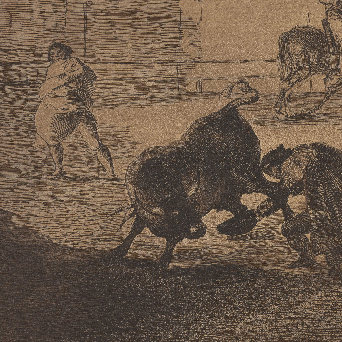 Pepe Illo Making the Pass of the 'Recorte' - Francisco José de Goya y Lucientes - Artwork detail